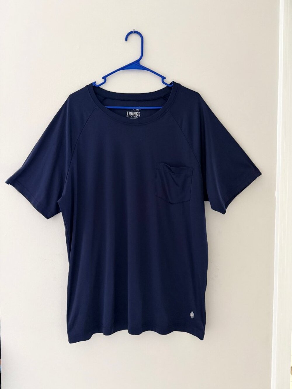 VERY NICE TRUNKS SURF & SWIM CO UPF 50+ NAVY BLUE SHORT SLEEVE SHIRT - SIZE XL